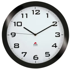 Alba Analoge Wandklok HORISSIMO N 38 x 5,5cm Zwart