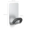 Alba Magnetische kapstok Zilver, zwart