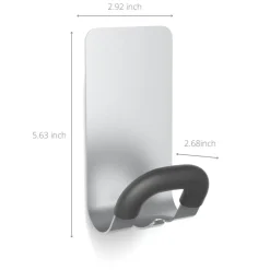 Alba Magnetische kapstok Zilver, zwart