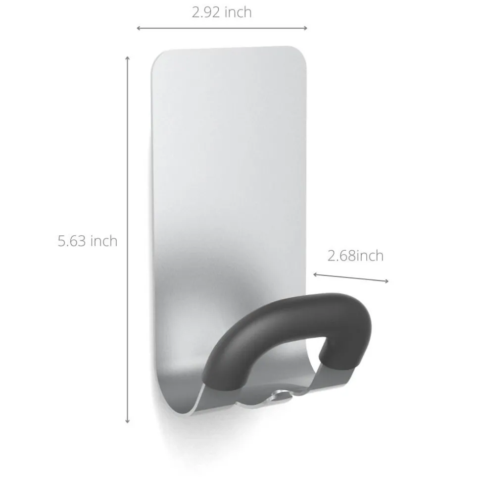 Alba Magnetische kapstok Zilver, zwart