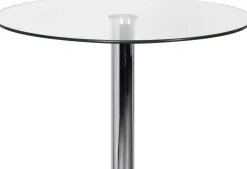 AMSTYLE Bar Tafel SPM3.054 Zilver 60 x 60 x 105 cm