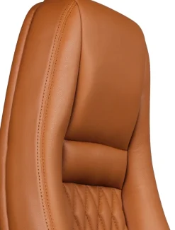 AMSTYLE Bureaustoel Permanent contact Vaste armleuning Hoogteverstelbaar Bruin Max. 120 kg SPM1.299 1300 x 680 x 680 mm