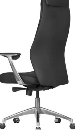 AMSTYLE Bureaustoel Synchroonmechanisme Vaste armleuning Hoogteverstelbaar Zwart Max. 120 kg SPM1.141 1270 x 670 x 580 mm