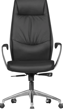 AMSTYLE Bureaustoel Synchroonmechanisme Vaste armleuning Hoogteverstelbaar Zwart Max. 120 kg SPM1.141 1270 x 670 x 580 mm