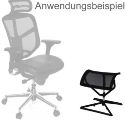 AMSTYLE Hoogteverstelbaar Voetensteun 430 x 330 x 460 mm Zwart