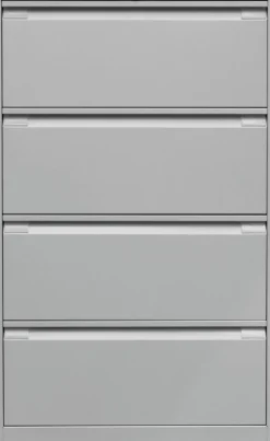 Bisley Archiefkast Staal 4 lades 800 x 622 x 1.321 mm Lichtgrijs