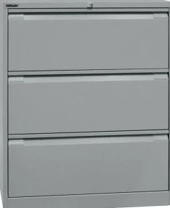 Bisley Archiefkast Staal 3 lades 800 x 622 x 1.016 mm Zilver