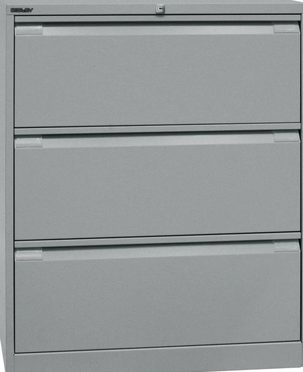 Bisley Archiefkast Staal 3 lades 800 x 622 x 1.016 mm Zilver