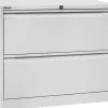 Bisley Archiefkast Staal 2 lades 800 x 622 x 711 mm Lichtgrijs