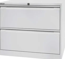 Bisley Archiefkast Staal 2 lades 800 x 622 x 711 mm Lichtgrijs