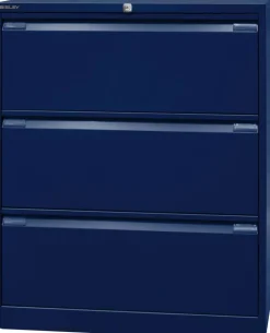 Bisley Archiefkast Staal 3 lades 800 x 622 x 1.016 mm Oxfordblauw