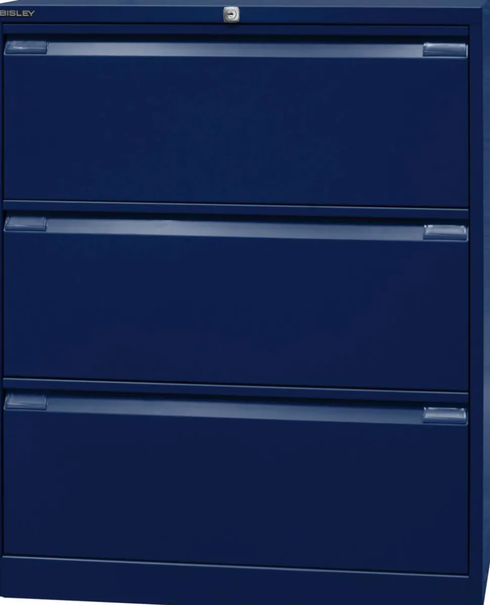 Bisley Archiefkast Staal 3 lades 800 x 622 x 1.016 mm Oxfordblauw