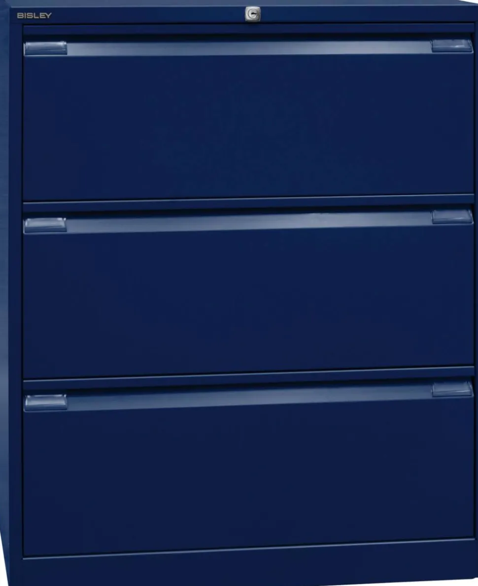 Bisley Archiefkast Staal 3 lades 800 x 622 x 1.016 mm Oxfordblauw