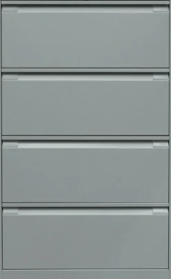 Bisley Archiefkast Staal 4 lades 800 x 622 x 1.321 mm Zilver