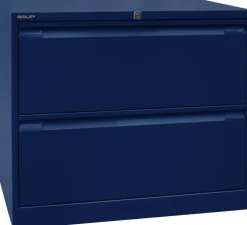 Bisley Archiefkast Staal 2 lades 800 x 622 x 711 mm Oxfordblauw