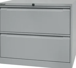 Bisley Archiefkast Staal 2 lades 800 x 622 x 711 mm Zilver