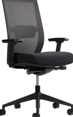 Bisley Bureaustoel Synchroonmechanisme Mesh 3D armleuning Zwart 120 kg 660 x 570 x 1.100 mm