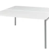 Bisley Bureautafel Quattro desk basic Zilver Wit 1.600 x 1.640 x 740 mm fh