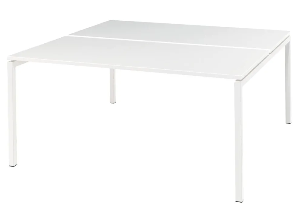 Bisley Bureautafel Quattro desk basic Wit 1.600 x 1.640 x 740 mm fh