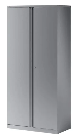 Bisley Draaideurkast 4 Planken Afsluitbaar 914 x 470 x 1.970 mm Zilver