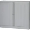 Bisley EuroTambour Roldeurkast Kunststof, Staal 2 Planken 1.200 x 430 x 1.029 mm Grijs