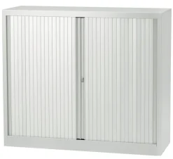 Bisley EuroTambour Roldeurkast Staal 1 Plank Afsluitbaar 1.200 x 430 x 1.030 mm Grijs