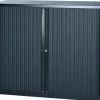 Bisley EuroTambour Roldeurkast Kunststof, Staal 2 Planken 1.200 x 430 x 1.029 mm Zwart