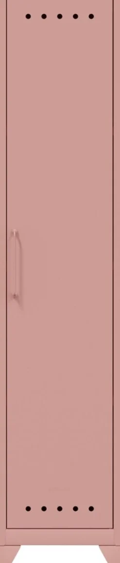 Bisley Fern Garderobekast Metaal Niet afsluitbaar 380 x 510 x 1.800 mm Pastelroze