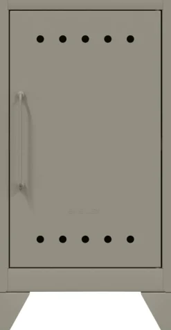 Bisley Fern Garderobekast Metaal Niet afsluitbaar 380 x 400 x 725 mm Lichtgrijs