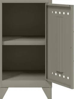 Bisley Fern Garderobekast Metaal Niet afsluitbaar 380 x 400 x 725 mm Lichtgrijs