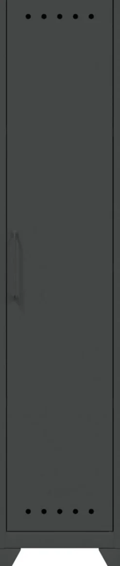 Bisley Fern Garderobekast Metaal 1 Plank 380 x 510 x 1.800 mm Antraciet