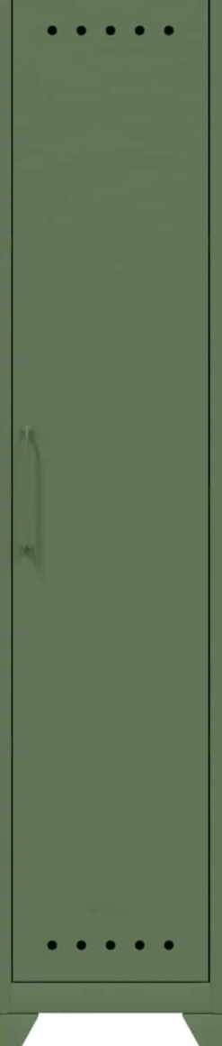 Bisley Fern Garderobekast Metaal Niet afsluitbaar 380 x 510 x 1.800 mm Olijfgroen