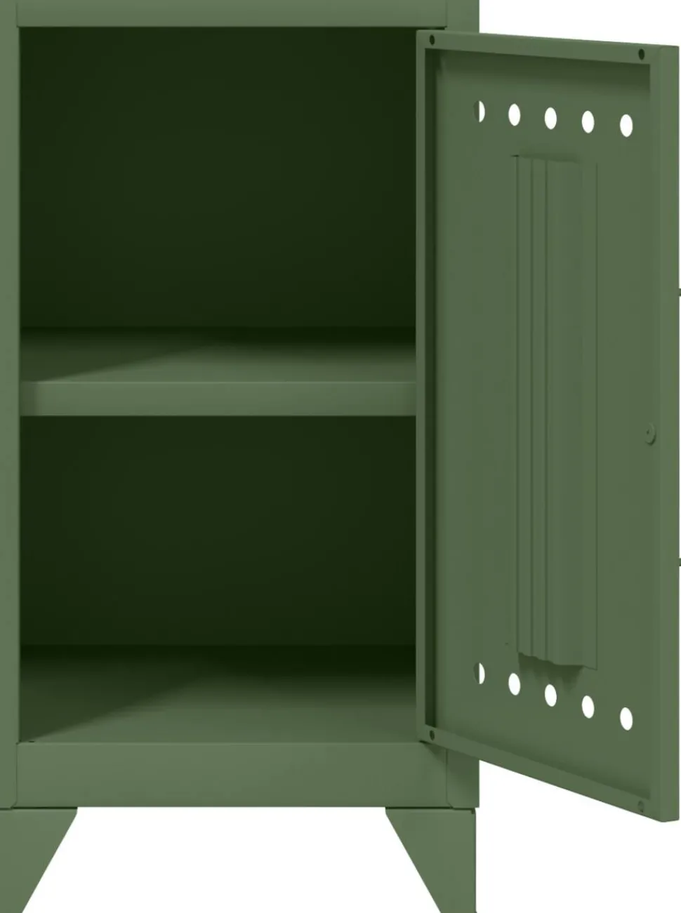 Bisley Fern Garderobekast Metaal 1 Plank 380 x 400 x 725 mm Olijfgroen