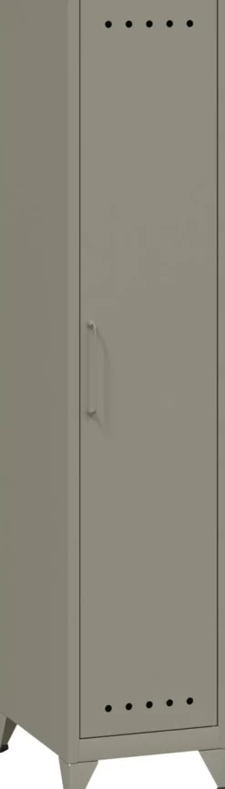Bisley Fern Garderobekast Metaal 1 Plank 380 x 510 x 1.800 mm Lichtgrijs