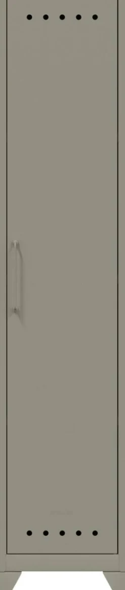 Bisley Fern Garderobekast Metaal 1 Plank 380 x 510 x 1.800 mm Lichtgrijs