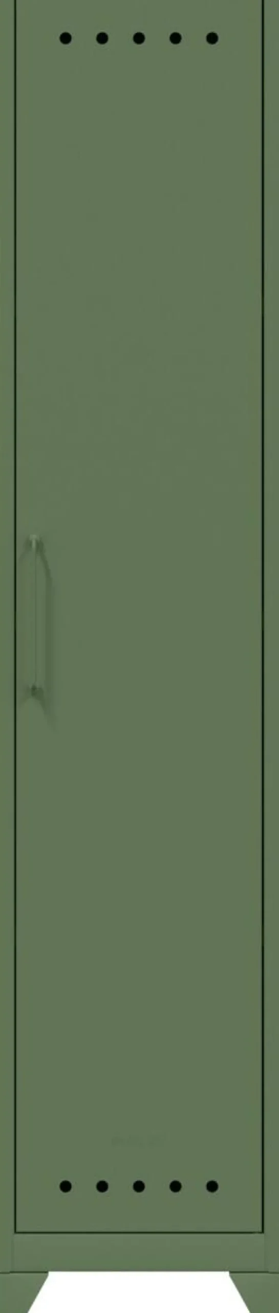 Bisley Fern Garderobekast Metaal 1 Plank 380 x 510 x 1.800 mm Olijfgroen
