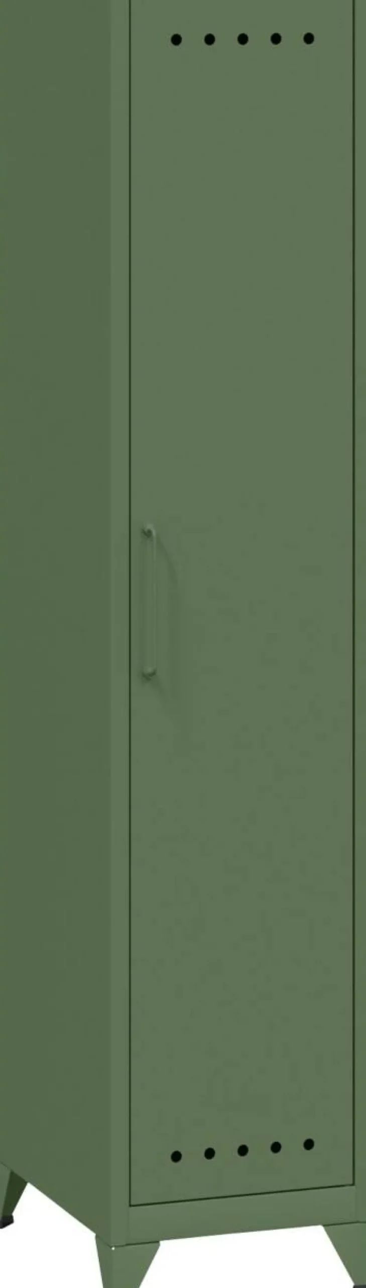 Bisley Fern Garderobekast Metaal 1 Plank 380 x 510 x 1.800 mm Olijfgroen