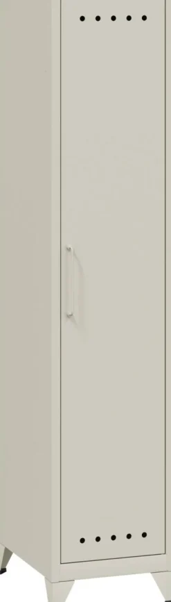 Bisley Fern Garderobekast Metaal Niet afsluitbaar 380 x 510 x 1.800 mm Verkeerswit
