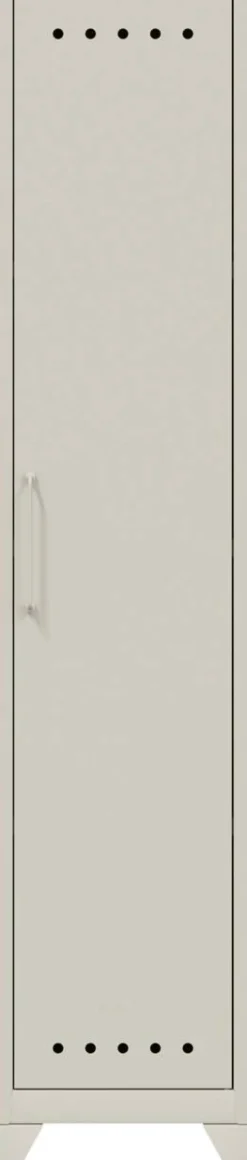 Bisley Fern Garderobekast Metaal Niet afsluitbaar 380 x 510 x 1.800 mm Verkeerswit