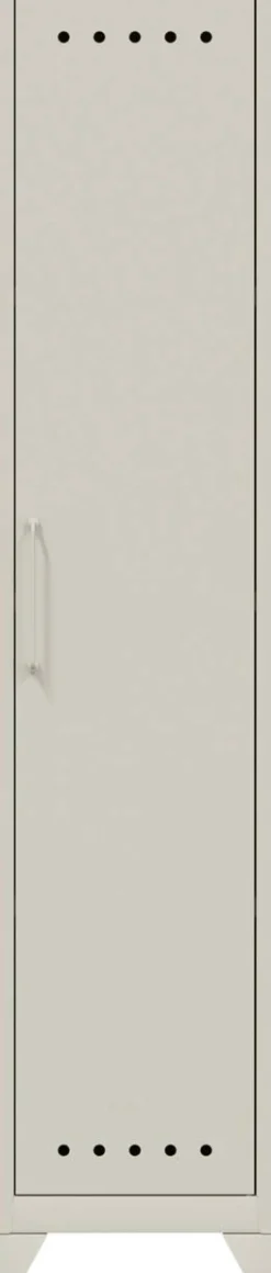 Bisley Fern Garderobekast Metaal Niet afsluitbaar 380 x 510 x 1.800 mm Verkeerswit