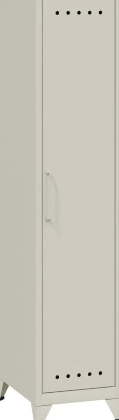 Bisley Fern Garderobekast Metaal Niet afsluitbaar 380 x 510 x 1.800 mm Verkeerswit