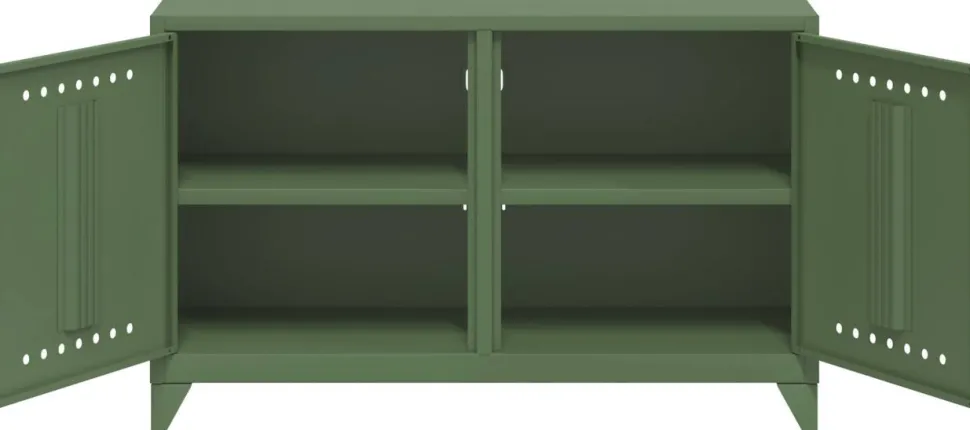 Bisley Fern Wandkast Metaal 1,140 x 400 x 725 mm Olijfgroen