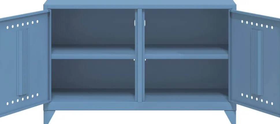 Bisley Fern Wandkast Metaal 1,140 x 400 x 725 mm Blauw
