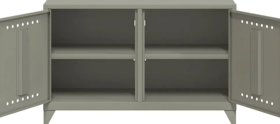 Bisley Fern Wandkast Metaal 1,140 x 400 x 725 mm Lichtgrijs
