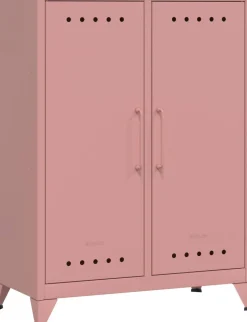 Bisley Fern Wandkast Metaal 800 x 400 x 110 mm Pastelroze