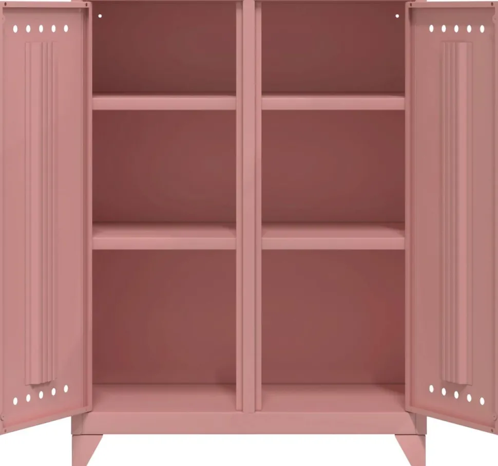 Bisley Fern Wandkast Metaal 800 x 400 x 110 mm Pastelroze