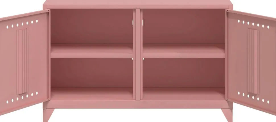 Bisley Fern Wandkast Metaal 1,140 x 400 x 725 mm Pastelroze