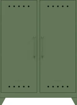 Bisley Fern Wandkast Metaal 800 x 400 x 110 mm Olijfgroen