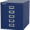 Bisley Meerladenkast 5 Lades Blauw 279 x 380 x 325 mm