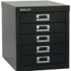 Bisley Meerladenkast 5 Lades Zwart 279 x 380 x 325 mm